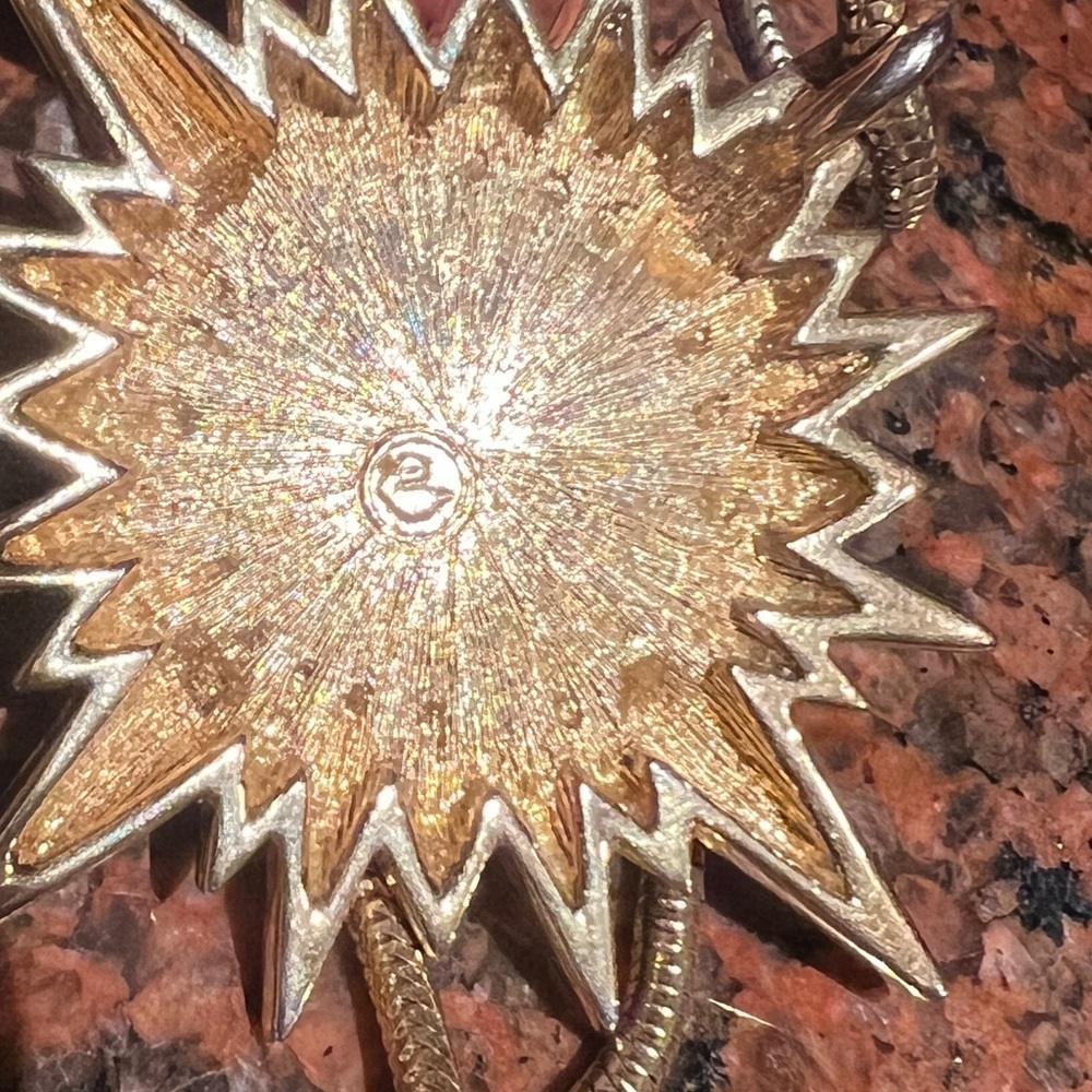 Vintage Swarovski Starburst Necklace Swan Mark 32” - Picture 5 of 5